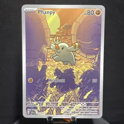 PHANPY 2024 POKEMON SURGING SPARKS ILLUSTRATION HOLO RARE 205/191 Q0871 - Image 1