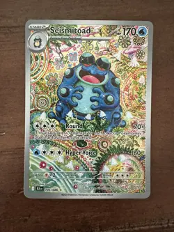 Pokemon Seismitoad #105/086 English Black Bolt Illustration Rare - Image 1
