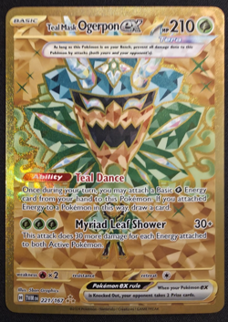 Teal Mask Ogerpon ex 221/167 Pokemon Twilight Masquerade NM - Image 1