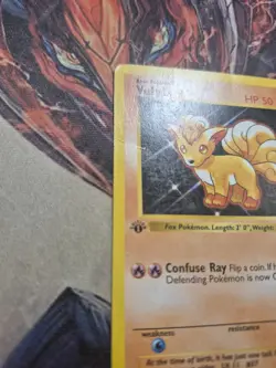 Pokemon TCG Vulpix 1st Edition Shadowless Base Set 68/102 MP/HP - Image 4