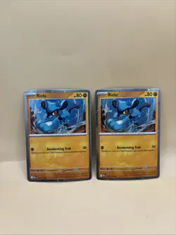 Pokemon Riolu Cosmos Holo 076/132 Mega Evolution Promo - Image 1