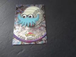 2000 Topps Pokemon Series 3 Silver Foil #138 Omanyte TV Animation Blue Logo ** - Image 1