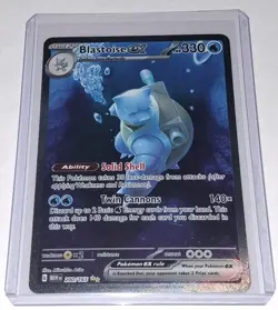 Blastoise EX 200/165 Special Illustration Rare Pokemon Sv: Scarlet & Violet 151 - Image 1
