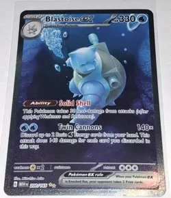 Blastoise EX 200/165 Special Illustration Rare Pokemon Sv: Scarlet & Violet 151 - Image 2
