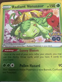 Radiant Venusaur 004/078 Pokemon GO Holo - Image 2