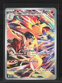 2025 Pokemon Scarlet & Violet White Flare Ethan's Typhlosion #190/182 - Image 1