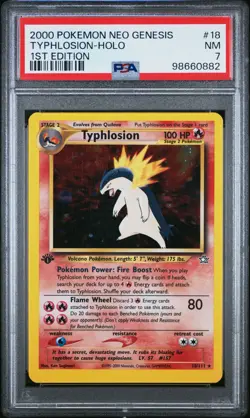 Typhlosion - Holo - 1st Edition PSA 7 - Neo Genesis - 2000 - #18/111 - Pokemon - Image 1