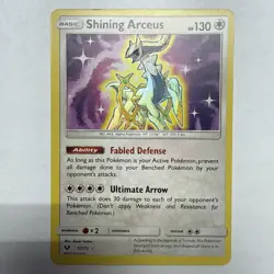 Pokemon TCG SHINING ARCEUS 57/73 Shining Legends Holo NM/M English US - Image 1