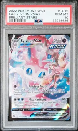 Pokemon TCG Sylveon VMAX TG15/TG30 Brilliant Stars Trainer Gallery Holo PSA 10 - Image 1