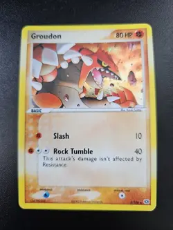 Pokemon TCG Groudon EX Emerald 5/106 Holo Holo Rare - Image 1