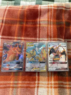 Lot Of 3 Pokemon TCG Moltres Zapdos Articuno,Charizad, Naganadel - Image 1