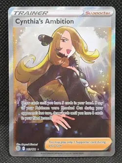Cynthia's Ambition Full Art Ultra Rare SWSH09:Brilliant Stars 169/172 Pokemon - Image 1