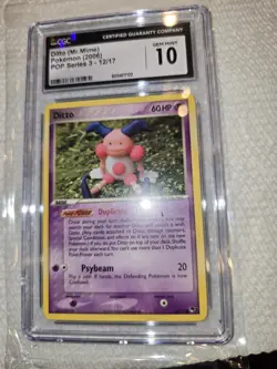 Pokemon Pop Series 3 Ditto (Mr. Mime) 12/17 2006 CGC 10 GEM MINT - Image 1