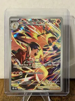 Pokemon Destined Rivals Ethan's Typhlosion Full Art IR 190/182 Pack Fresh - Image 1