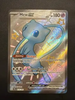 Pokemon TCG Paldean Fates Set: Mew ex 216/091 - Image 1