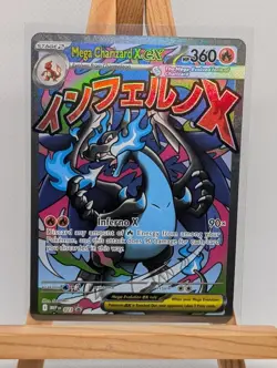 Pokemon TCG Mega Charizard X ex MEP023 Black Star Promo - Image 1
