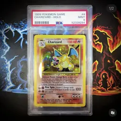 1999 Pokemon Base Set Charizard Holo Rare PSA 9 Mint - Image 1