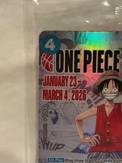 One Piece Monkey D Luffy US Voyage College Basketball Promo Card Illinois SEALED - Image 5
