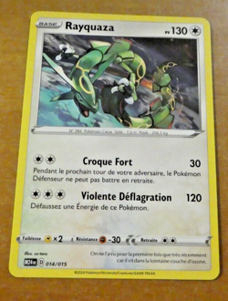 POKEMON MCDONALD CARD PROMO RARE CARTE RAYQUAZA 014/015 M24 TCG FR ** 2024 - Image 1