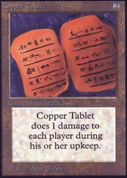 Copper Tablet PL/MP, English MTG Unlimited - Image 1