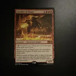 MTG Cavalier of Flame Core Set 2020 Regular Mythic NM - Image 1