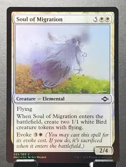 MTG 33/303 SOUL OF MIGRATION Modern Horizons II Foil common Unplayed card⚔NM/MT - Image 1