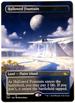 MTG Hallowed Fountain *BORDERLESS* Unfinity 277 NM - Image 1