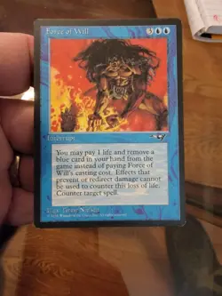 Mtg Force of Will Alliances Magic The Gathering - Image 1