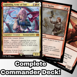 MTG Commander EDH Deck Lightning, Army of One 100 Magic Cards Custom Deck Boros - Image 1