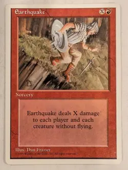 Earthquake - Fourth 4th Edition Core Set - Magic the Gathering MTG Nice! - Image 1