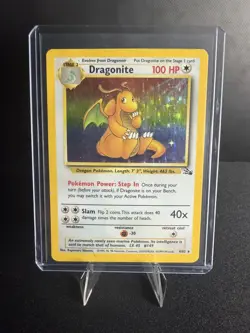 1999 Pokemon Dragonite 4/62 Fossil Holo - Image 1