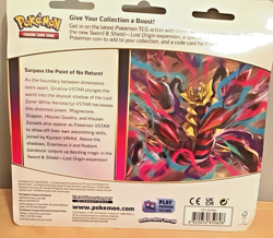 Pokemon TCG Lost Origin Sword & Shield 3 Card Packs +Coin Regigigas New Sealed - Image 2