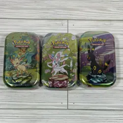 Pokemon TCG Scarlet & Violet Prismatic Evolutions Lot of 3 Sealed Mini Tins - Image 1