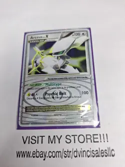 Pokemon TCG Arceus LV.X DP Black Star Promotional. In Protected Sleve DV54 - Image 1