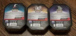 3 x Triple Whammy Collector Sealed Tins (Complete Tin Set) Pokemon TCG - Image 2