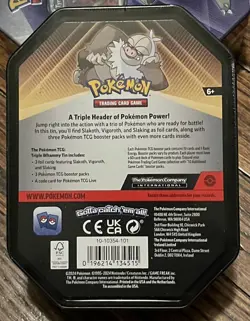 3 x Triple Whammy Collector Sealed Tins (Complete Tin Set) Pokemon TCG - Image 5