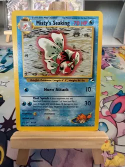 Pokemon TCG Misty's Seaking Gym Heroes Card 55/132 Unlimited Uncommon - Image 1
