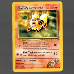 Pokemon TCG Blaine's Growlithe Gym Heroes 35/132 NM Pokemon - Image 1