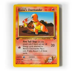 Pokemon - Blaine's Charmander - 1st Edition - Non Holo - 60/132 - Gym Challenge - Image 1