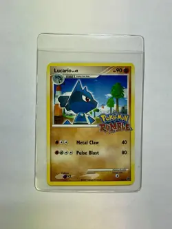 Lucario 12/16 RUMBLE Stamped Pokemon TCG Regular Card 2009 - Image 1