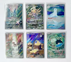 Pokemon TCG Illustration Rare Assorted Lot of 6 Scarlet & Violet Mega Evoultion - Image 1