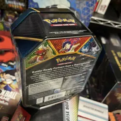 Pokemon TCG Divergent Powers Hisuian Samurott V Tin. Evolving Skies - Image 4