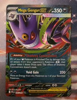 Pokemon TCG Mega Gengar Ex Phantasmal Flames 56/94 Double Rare *Near Mint* - Image 1