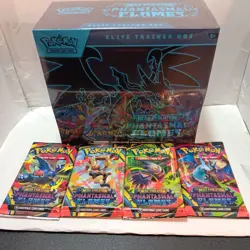 Pokemon Phantasmal Flames Elite Trainer Box & Booster Pack Art Set x4 Sealed - Image 1