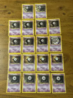 2001 Pokemon Neo Discovery Unown Set F I Q O U M E 30 Cards Vintage TCG WOTC - Image 1