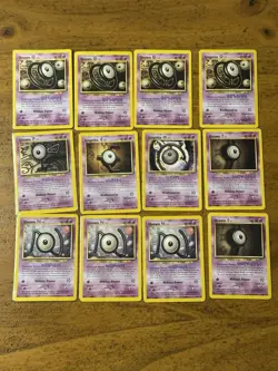 2001 Pokemon Neo Discovery Unown Set F I Q O U M E 30 Cards Vintage TCG WOTC - Image 3