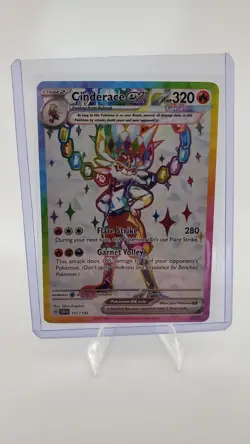 2024 Pokemon SV Stellar Crown SCR EN Cinderace ex 157/142 - Image 3