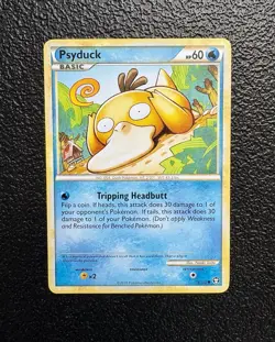 Pokemon TCG - Psyduck 74/102 - Vintage Rare - HGSS Triumphant *NM/LP - Image 1