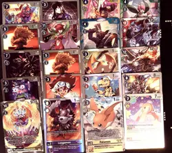Large lot of Digimon collectible game Trading Cards 64 Cards SEE PIC #MG10917 - Image 3