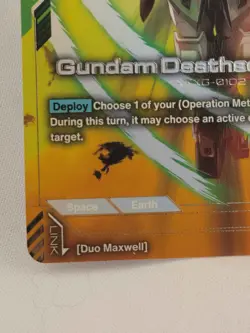 Gundam TCG Gundam Deathscythe Hell Store Tournament Winner Card - Image 4